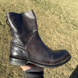Bed Stu Women’s Cheshire Black Glazed Leather  Size 10 GENUINE LEATHER