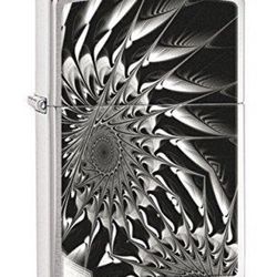 ZIPPO 29061 METAL ABSTRACT BRUSHED CHROME LIGHTER