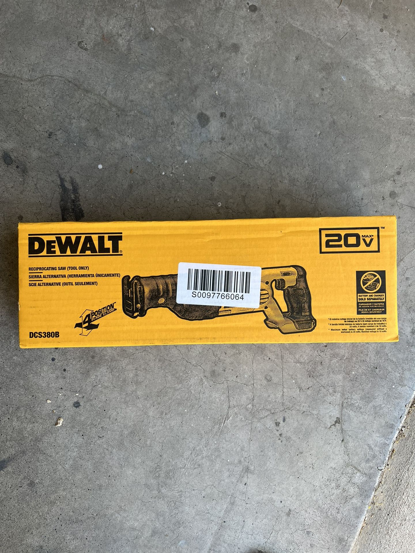 Dewalt 20v Reciprocating Saw Tool Only