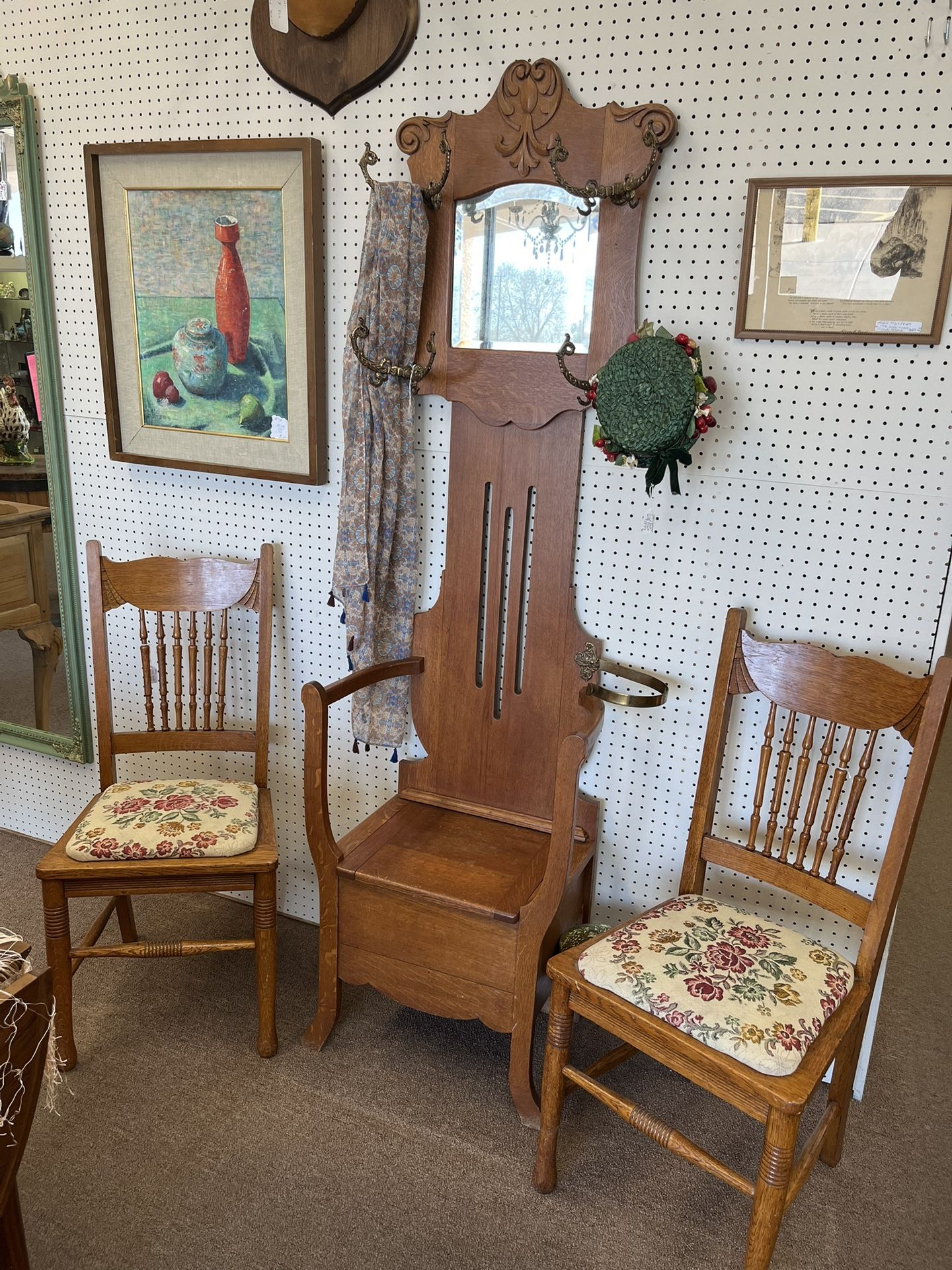 Antique Hall Tree