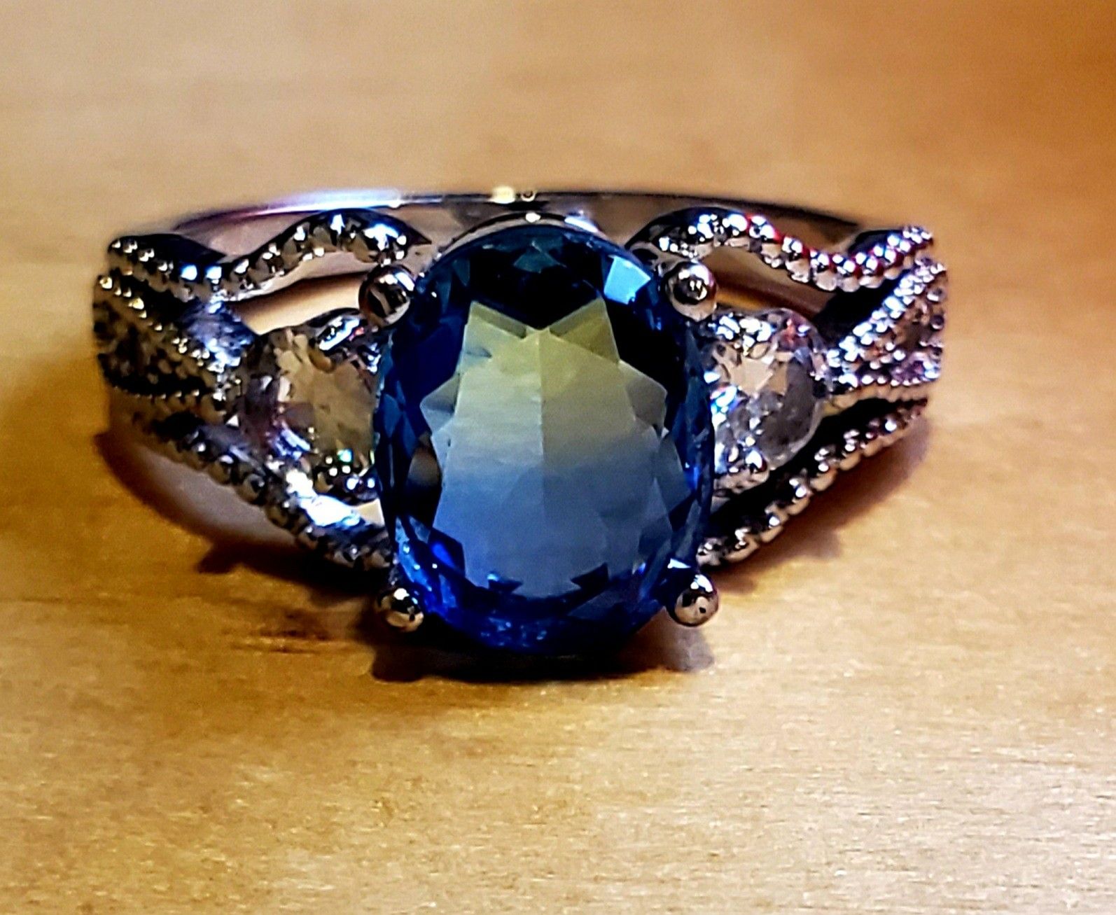 Bi-color Tourmaline Ring...2 Carat Natural Gemstone