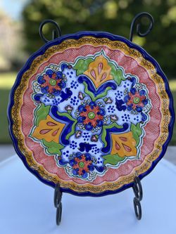 Puebla MX Talavera 10” Decorative Plate