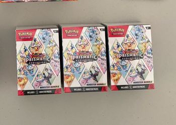 Pokémon Scarlet & Violet Prismatic Evolutions Booster Bundle x3