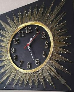 Custom made string art wall clock