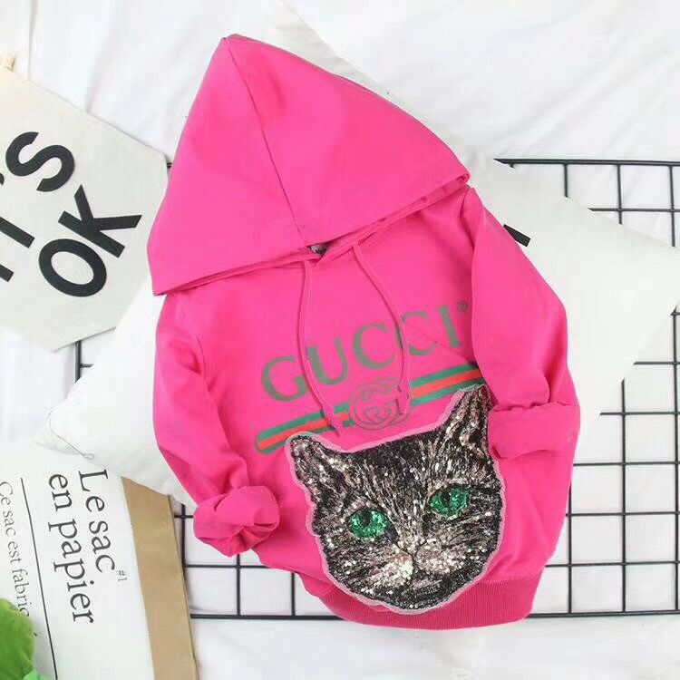 Authentic Gucci Mystic Sequin Cat Hoodie Hoodie Sweatshirt