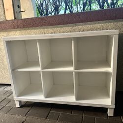 Solid Wood 6-cube Shelf (Land Of Nod)