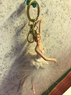 Ballerina keychain handmade!