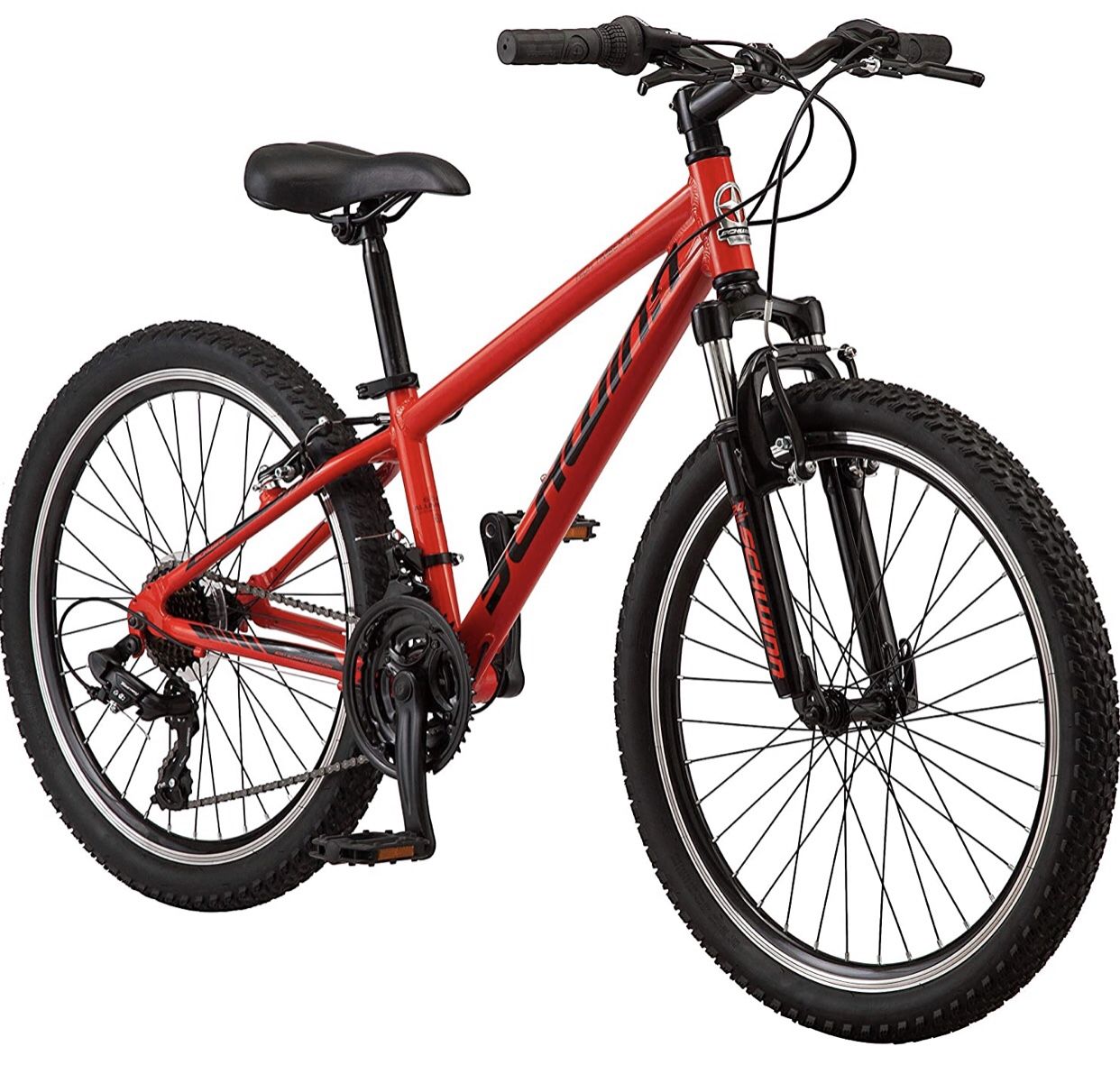 Schwinn High Timber 24” Mountain Bike -Red - Aluminum