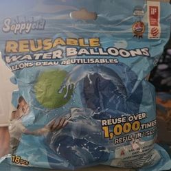 Reusable Water Balloons, 18-Pack for Pool and Beach