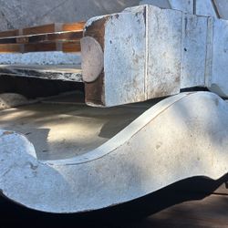 1920’s Sleigh Bed Single Dusty