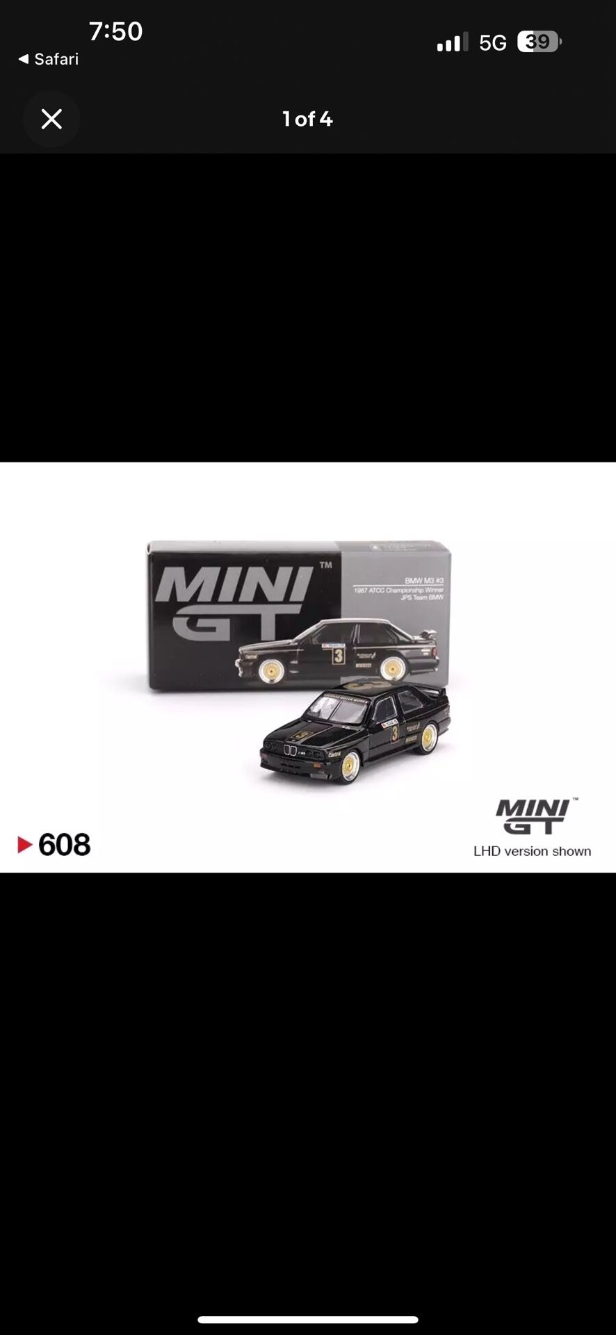 Mini GT BMW M3 #3 Factory Sealed