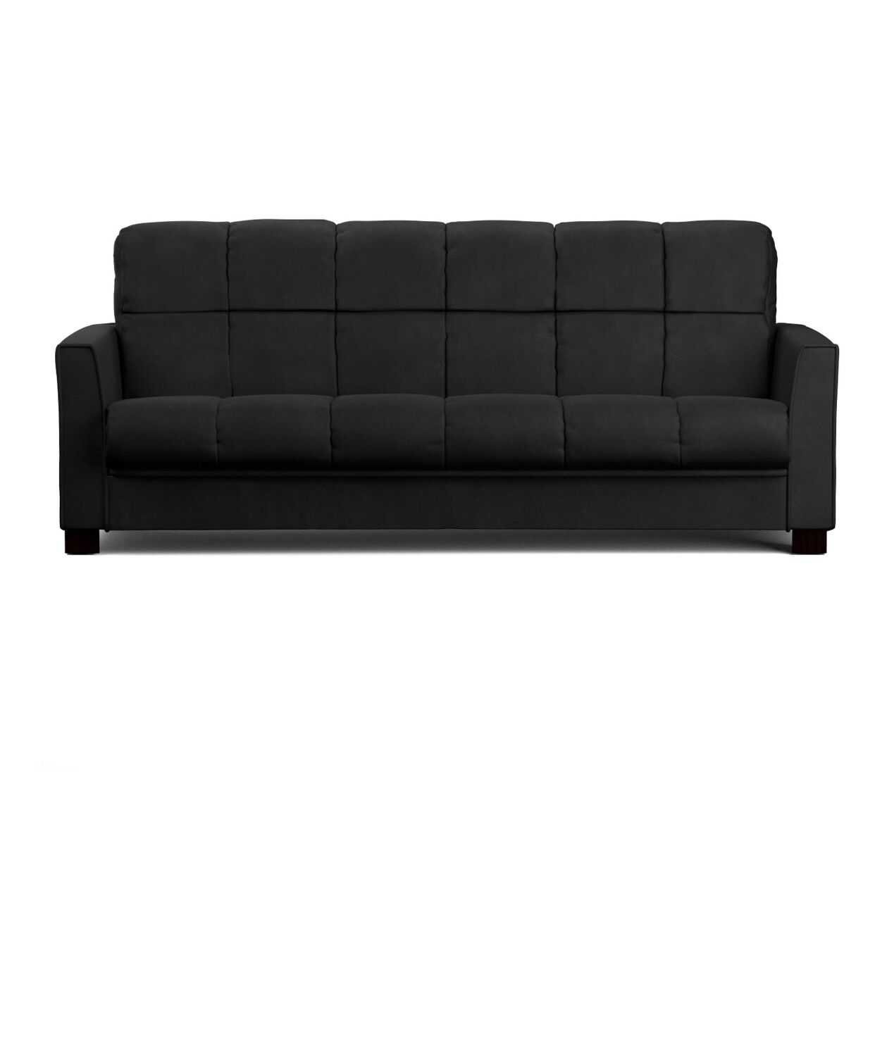 Mainstays Baja Futon Sofa Sleeper Bed, Black