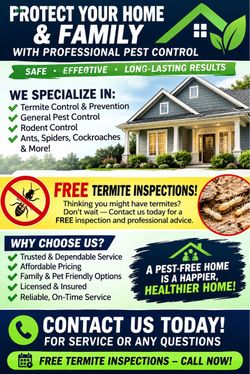 Free Termite inspections