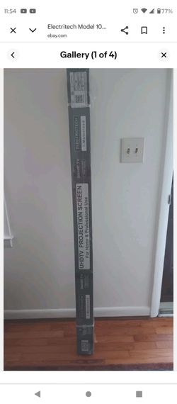 Projection screen 100" motorized