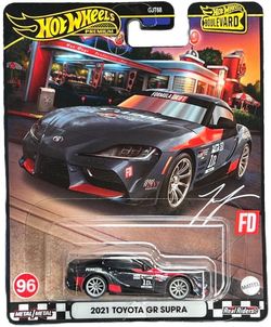 2022 Mattel Hot Wheels 🛞 Premium Boulevard 2021 Toyota GR Supra. Metal/Metal, Real/Riders, 1/64 Scale Model. Colors: Black ⚫️ & Red 🔴. 🆕.