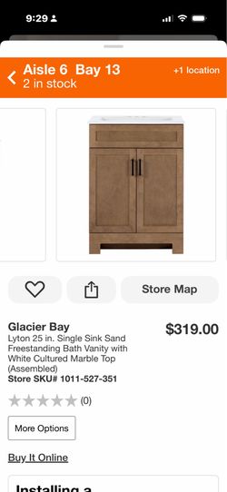Lyton 25 in. Single Sink Sand