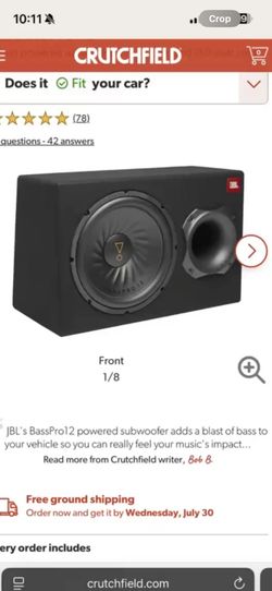 brand new 12inch jbl basspro with built amp built into the box