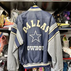 Dallas Cowboys Vintage Leather Jacket 