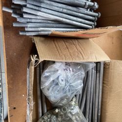 1/2” - 13 x 10” Galvanized Hex Bolts, Washers, & Nuts