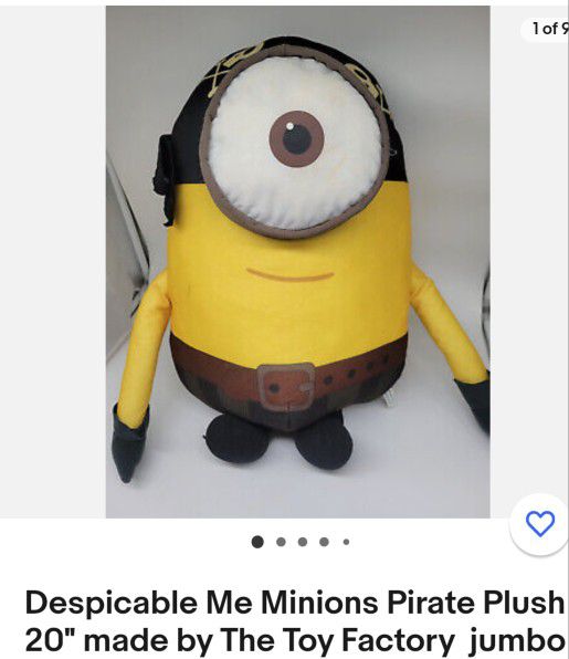 Despicable Minion One Eye Pirate 20inch