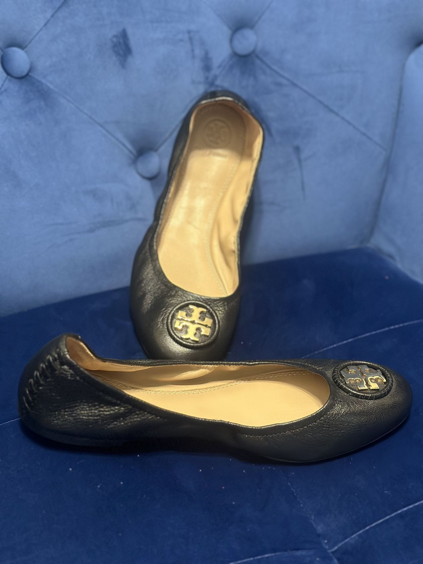 Black Tory Burch Ballets Flats