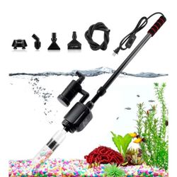 AQQA Electric Aquarium Gravel Cleaner, 6 in 1