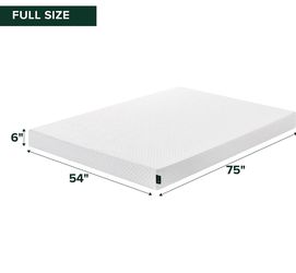 Full Size Cooling Essential Memory Foam Mattress, Medium Feel, 6”