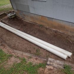 6" PVC Schedule 40 Pipe Twenty ft Long. 2 Pieces