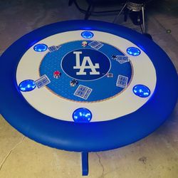 Dodgers Custom Poker Table ♠️💙♣️♦️