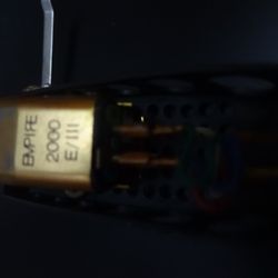 Empire 2000 Iii Cartridge And Original Stylus In Headshell For Turntable