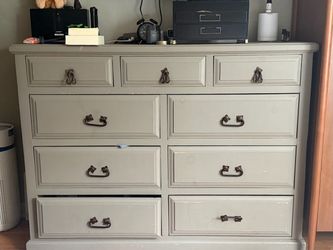 9 Drawer solid wood dresser