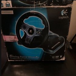 Logitech Driving Force Feedback Wireless Racing Wheel - PS2/PS3/PC 