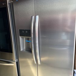 New Open Box 2024  Frigidaire Side By Side Stainless Steel Refrigerator 
