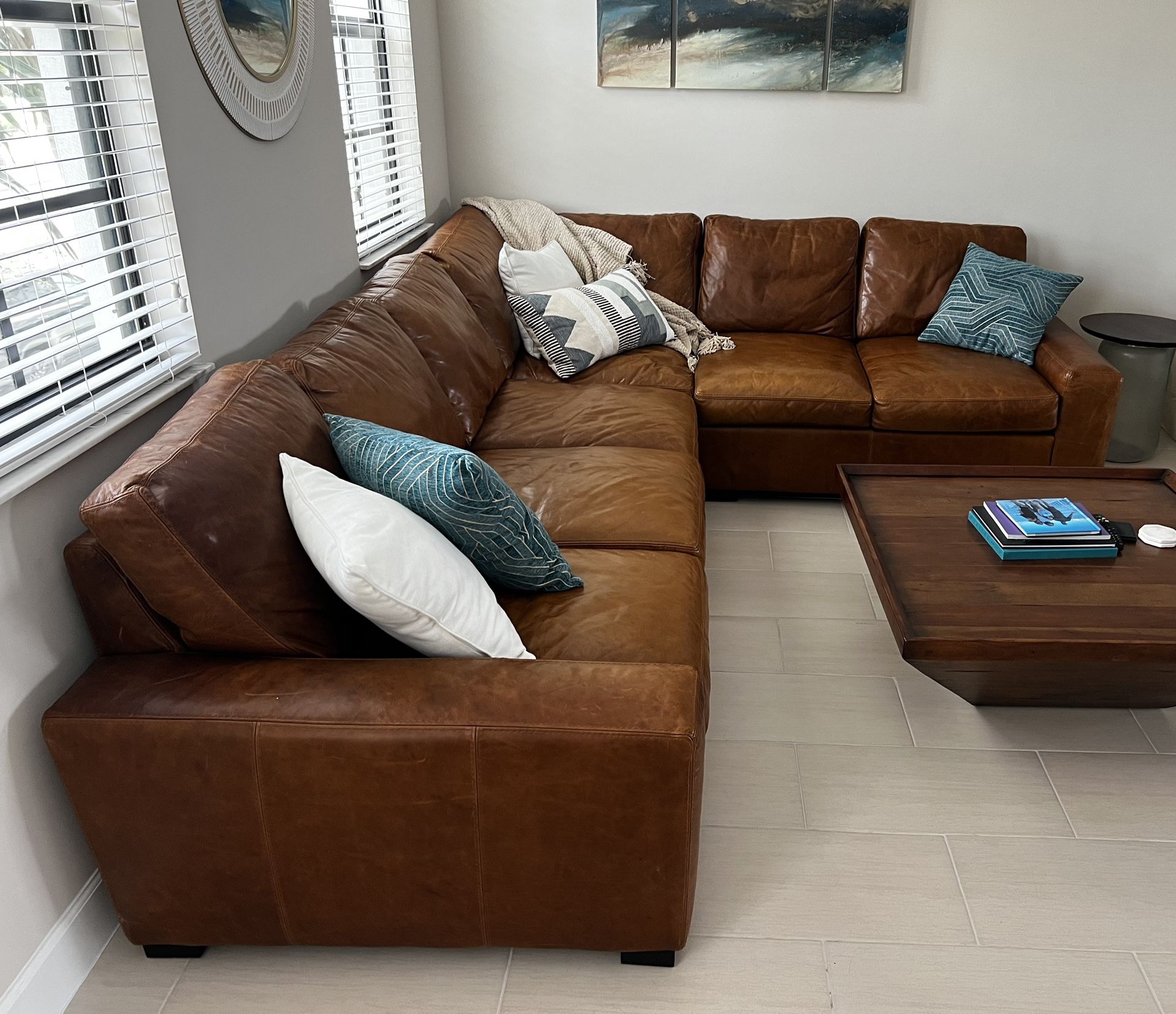 Arizona Leather Interiors Brand Sectional Sofa