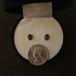 Sterling Silver Garnet Earrings