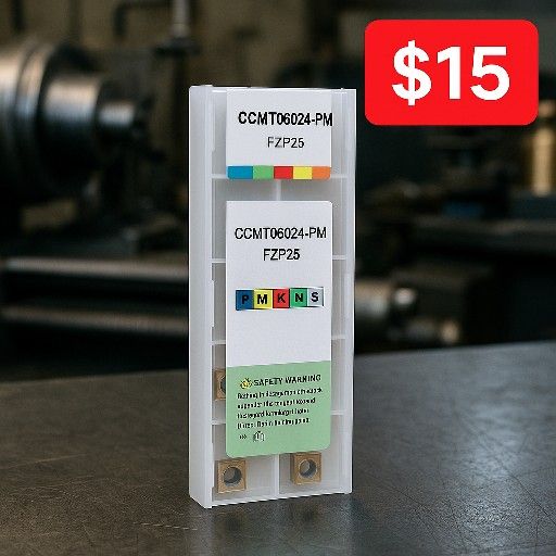 CNC Carbide Turning Inserts – CCMT060204-PM – New 10-Pack