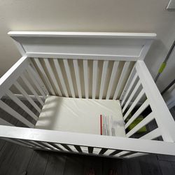White Baby Crib 