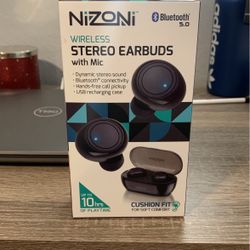Nizoni Wireless Stereo Earbuds with Mic