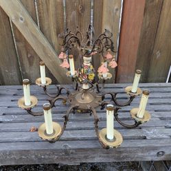 Vintage Italian Compodimonte Chandeliers 