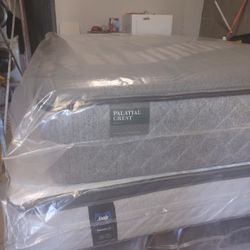 🔥🔥🔥 $599 California King Palatial Crest By Sealy Medium Firm Mattress $499 🔥🔥🔥