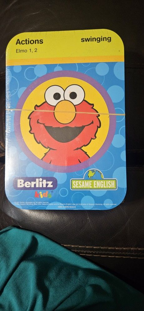 Educational Vocabulary Elmo Cards