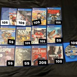 PS4 Games Lot 