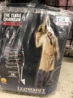 Leather face Halloween costume for adults