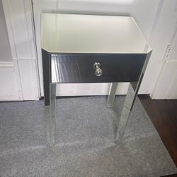 Mirrored Night Stand 