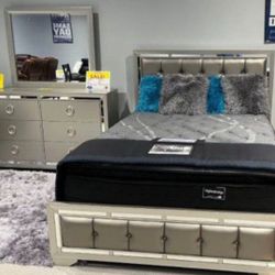 *Ad Special*---Jasmine Stunning Queen/King Bedroom Sets---Starting At $1099---Delivery And Financing👌