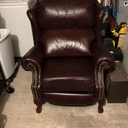 Leather recliner