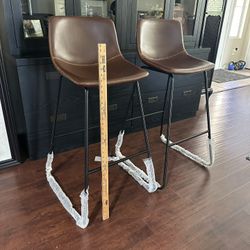 2 Bar Height Stool Chairs