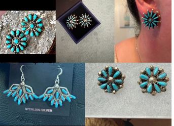 Vintage Native Jewelry 16 pieces