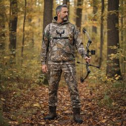 Realtree XL Camo Hunting Hoodie – Men’s Forest Camouflage Sweatshirt – Outdoor Gear