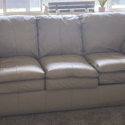 Tan Leather Sofa